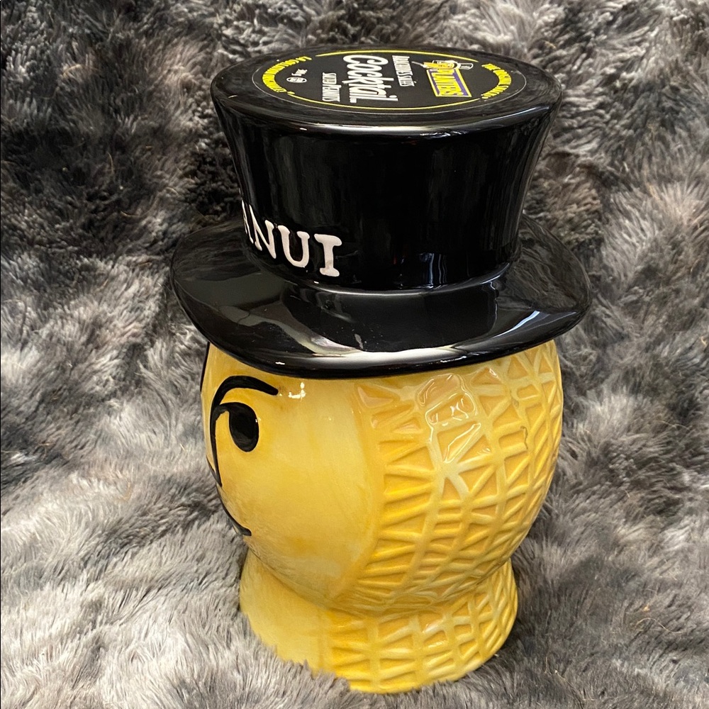 Mr. Peanut Ceramic Cookie Jar - Yellow & Black - Picture 12 of 16